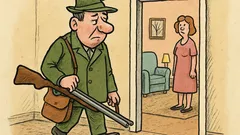 Dowcip: Fąfara wraca z polowania...