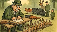 Dowcip: Po polowaniu łowczy robi bilans