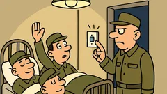 Dowcip: Kapral wchodzi do sypialni rekrutów…